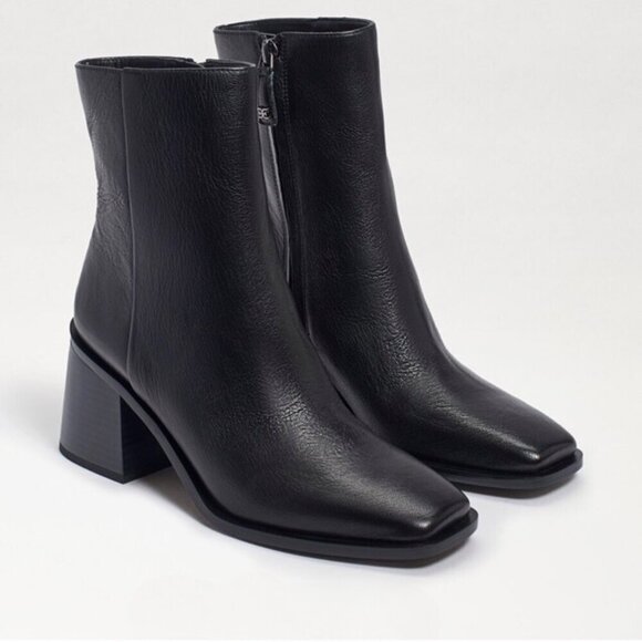 Sam Edelman Shoes - Sam Edelman Black Leather Side Zip “Winnie” Bootie – NIB – Size 9.5 M